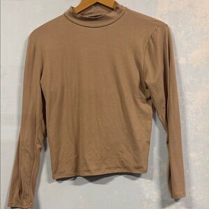 Brit and Bri tan cropped turtleneck